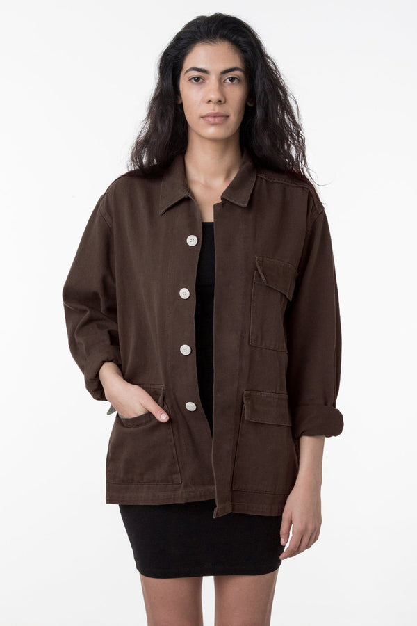 los angeles apparel 12 Oz. Cotton Twill Military Jacket