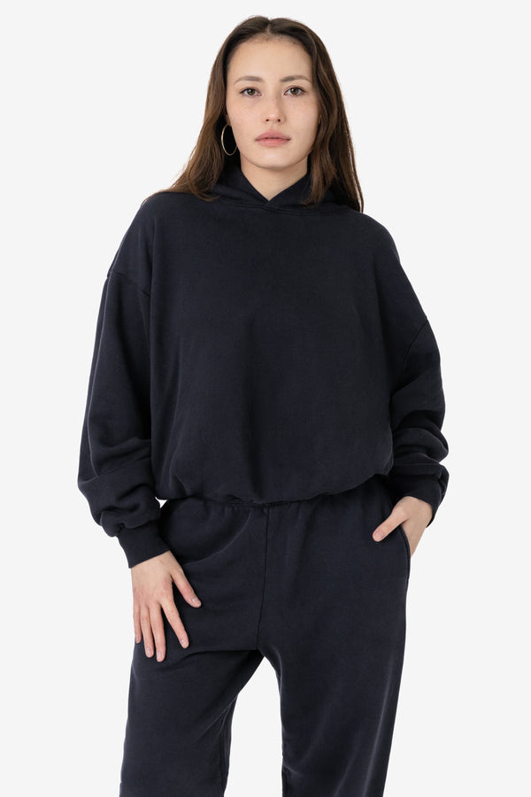 Los Angeles Apparel 16oz. Garment Dye Plush Fleece Hooded Pullover Sweatshirt