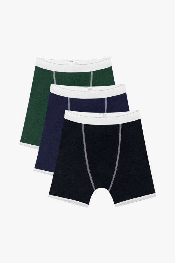 los angeles apparel 3 Pack Men's Baby Rib Boxer Brief