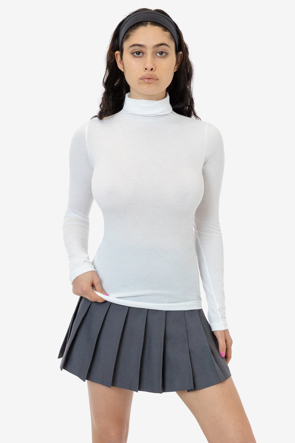 Los Angeles Apparel 50/50 Poly Cotton Mock Turtleneck