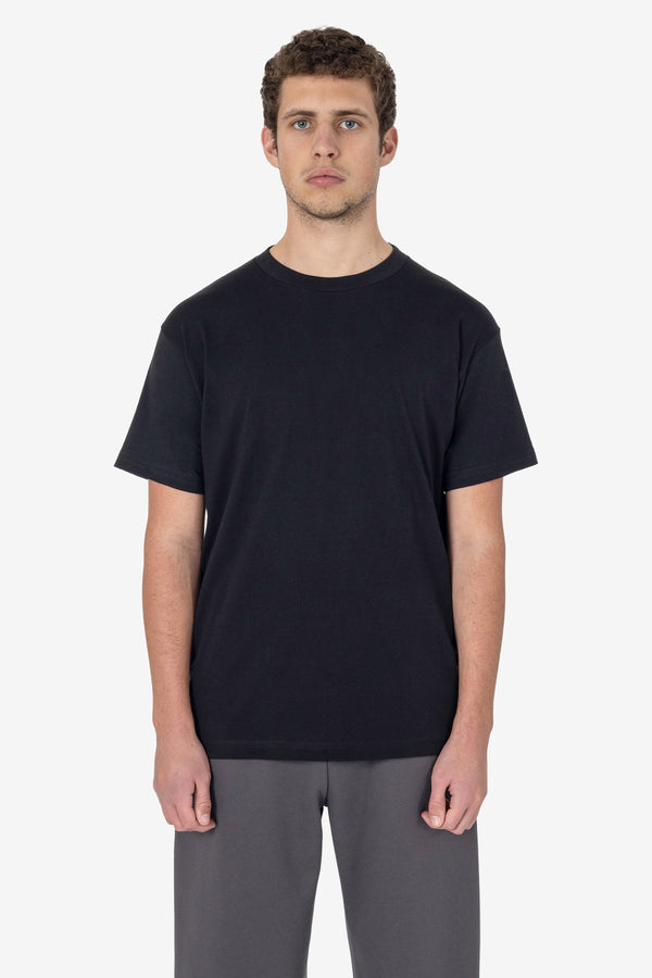 los angeles apparel 6.0oz Crew Neck Heavy Combed Cotton T-Shirt