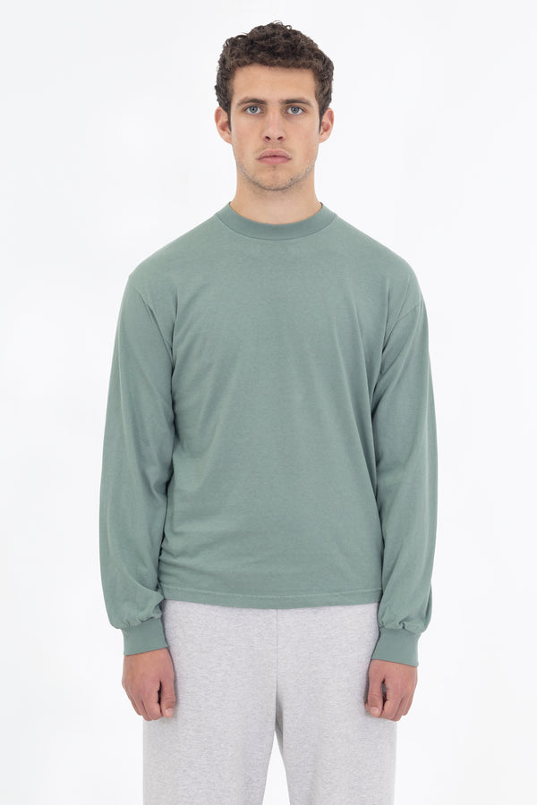 Los Angeles Apparel 6.5oz Long Sleeve Garment Dye Crew Neck T-Shirt
