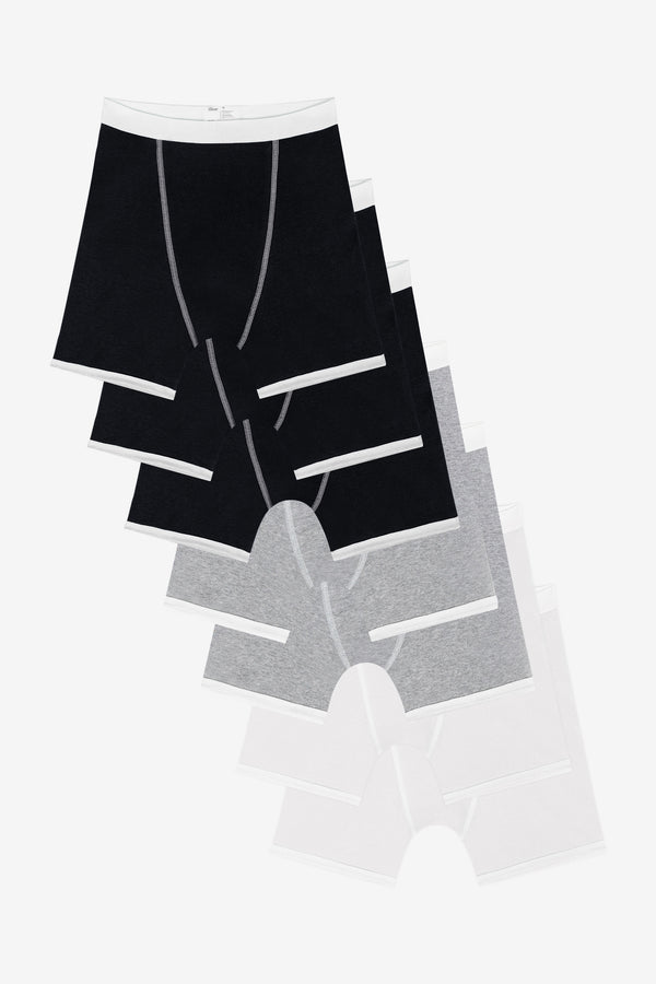 los angeles apparel 7 Pack Men's Baby Rib Boxer Brief