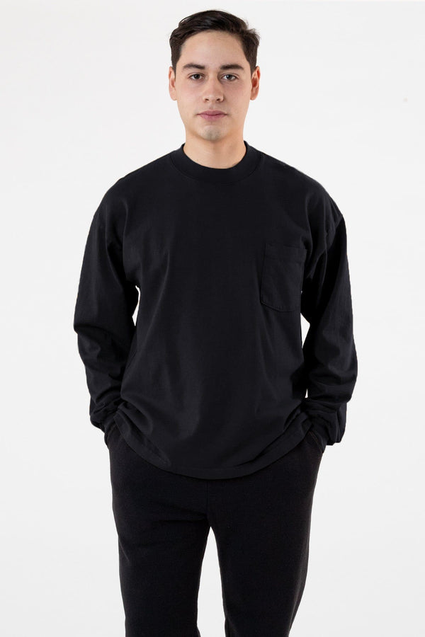 los angeles apparel 8.5 oz. Heavy Jersey Long Sleeve Boxy Work Shirt