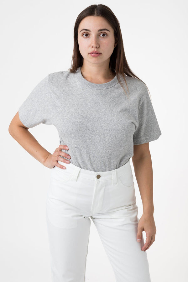 Los Angeles Apparel 8oz Mock Twist Crew Neck T-Shirt