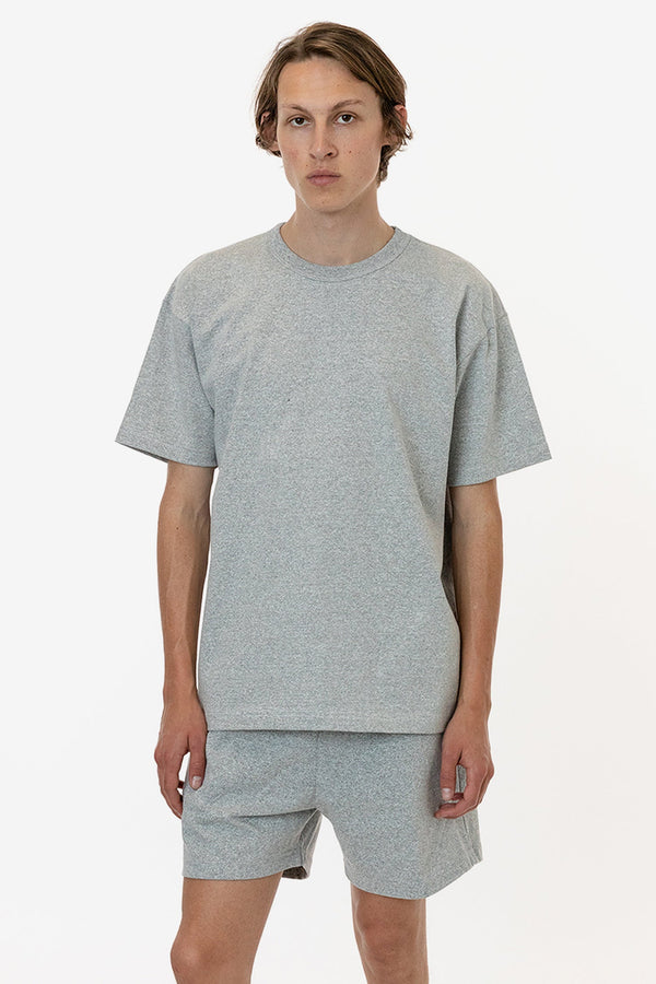 los angeles apparel 8oz Mock Twist Crew Neck T-Shirt