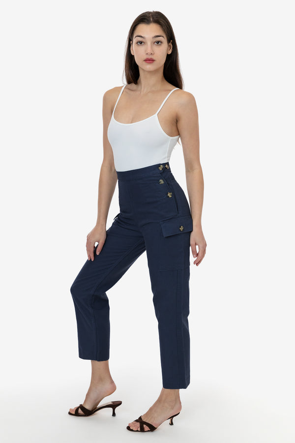 los angeles apparel Adjustable Waist Duck Canvas Field Slack