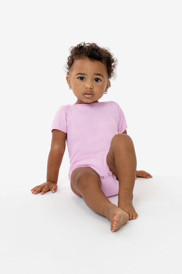 Los Angeles Apparel Baby Rib Infant Short Sleeve One Piece