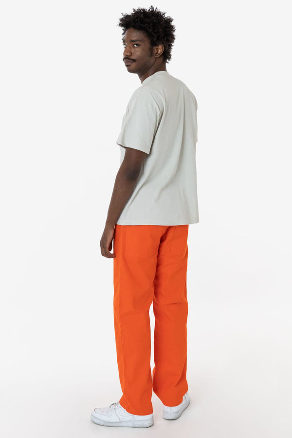 Los Angeles Apparel Bright Orange Duck Canvas Work Pant