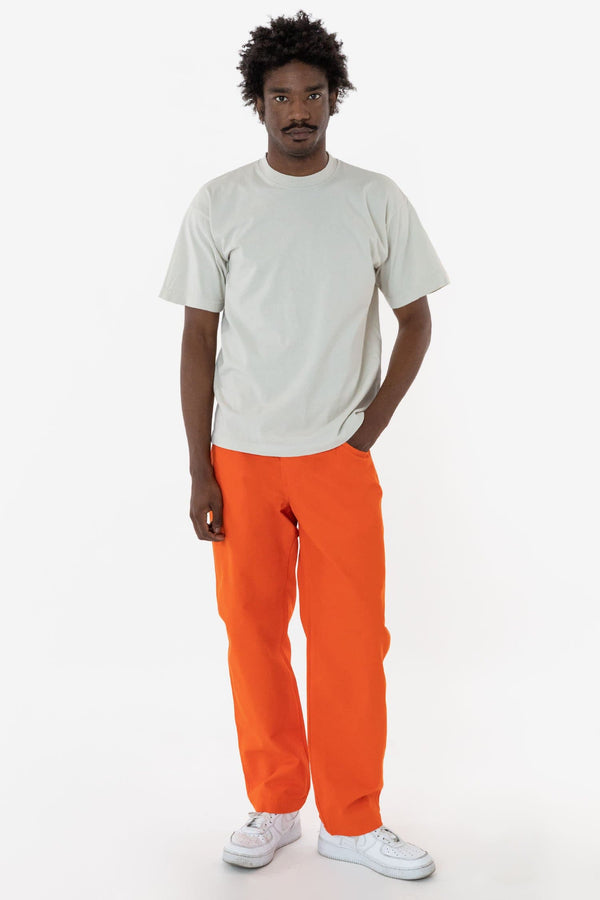 los angeles apparel Bright Orange Duck Canvas Work Pant
