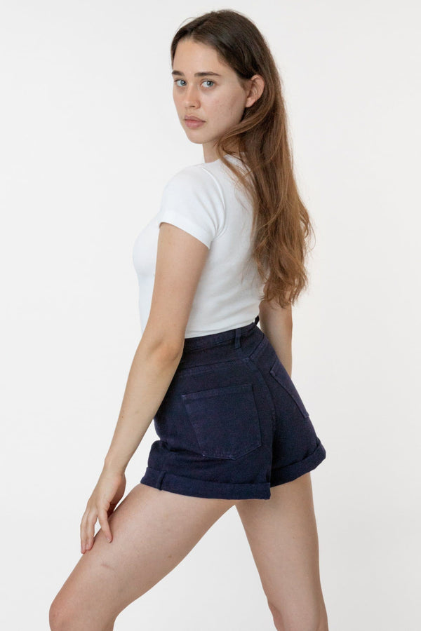 los angeles apparel Bull Denim Garment Dye Cuff Short (Summer Color Edition)