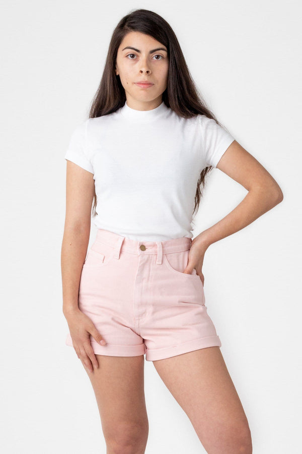 Los Angeles Apparel Bull Denim Garment Dye Cuff Short