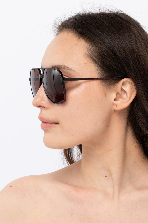 Los Angeles Apparel Carbonlite Unisex Aviator Sunglasses