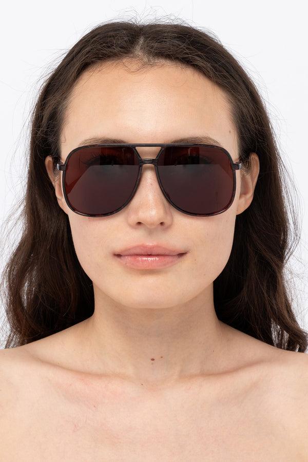 los angeles apparel Carbonlite Unisex Aviator Sunglasses