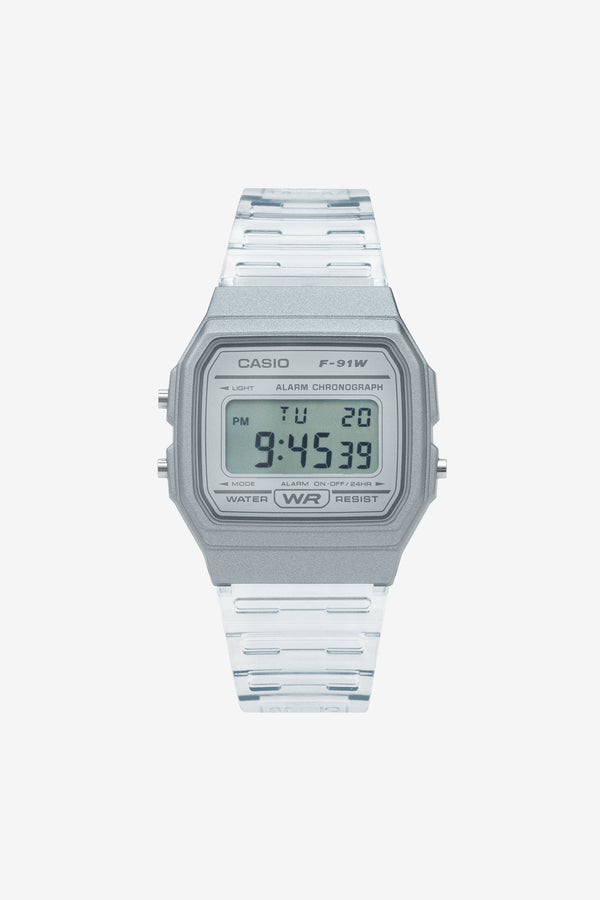 Los Angeles Apparel Casio Unisex Digital Clear Jelly Strap Watch