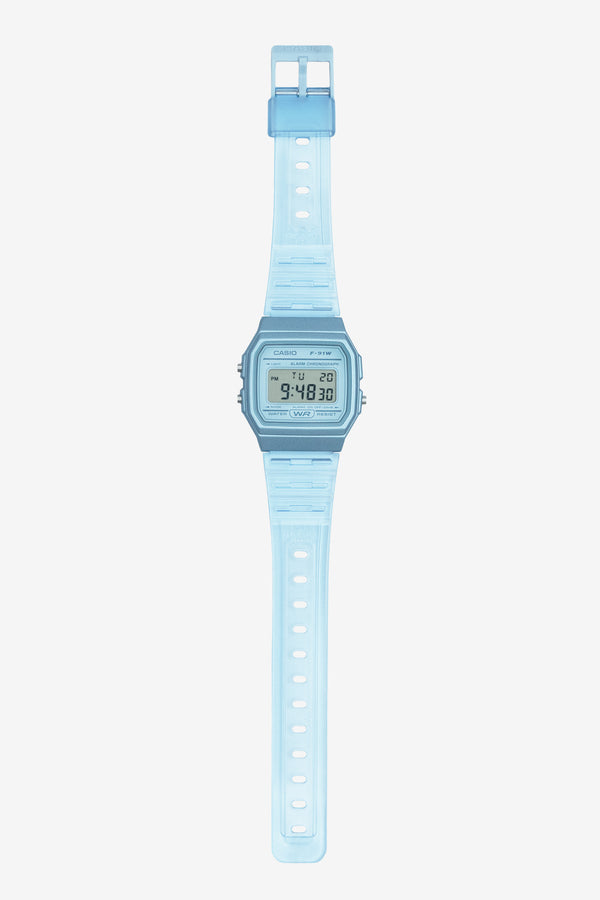 Los Angeles Apparel Casio Unisex Digital Clear Jelly Strap Watch