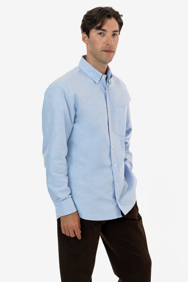 los angeles apparel Classic Long Sleeve Oxford Button Down Shirt