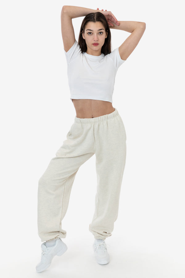 Los Angeles Apparel Cotton Fleece High Waist Sweatpants