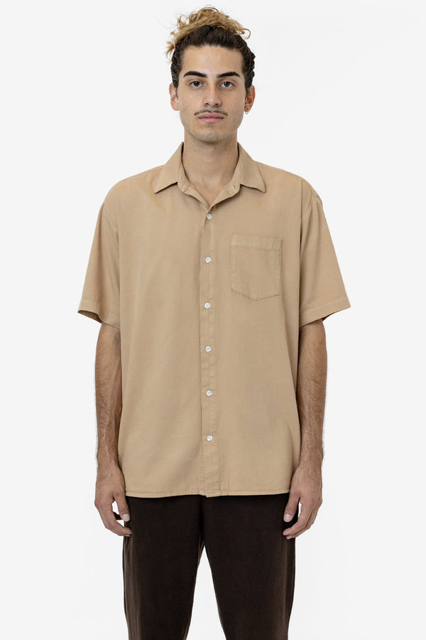 Los Angeles Apparel Cotton Twill Casual Button Up Shirt