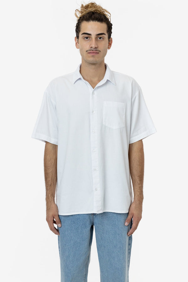Los Angeles Apparel Cotton Twill Casual Button Up Shirt