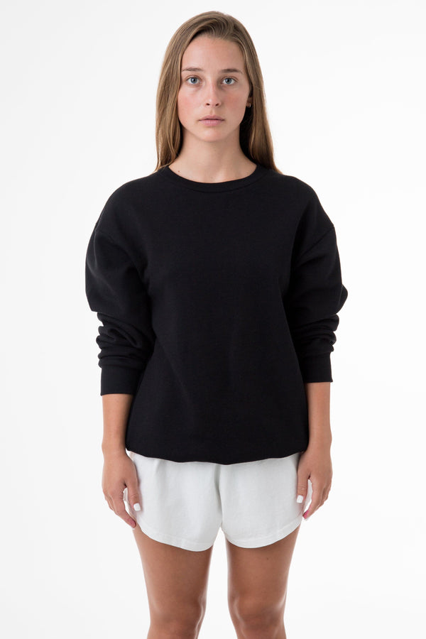 los angeles apparel Flex Fleece Dropped Shoulder Crewneck