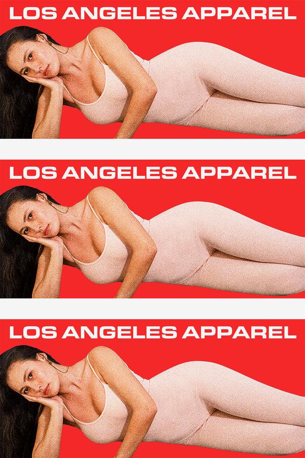 Los Angeles Apparel Garment Dye Cropped Spaghetti Unitard