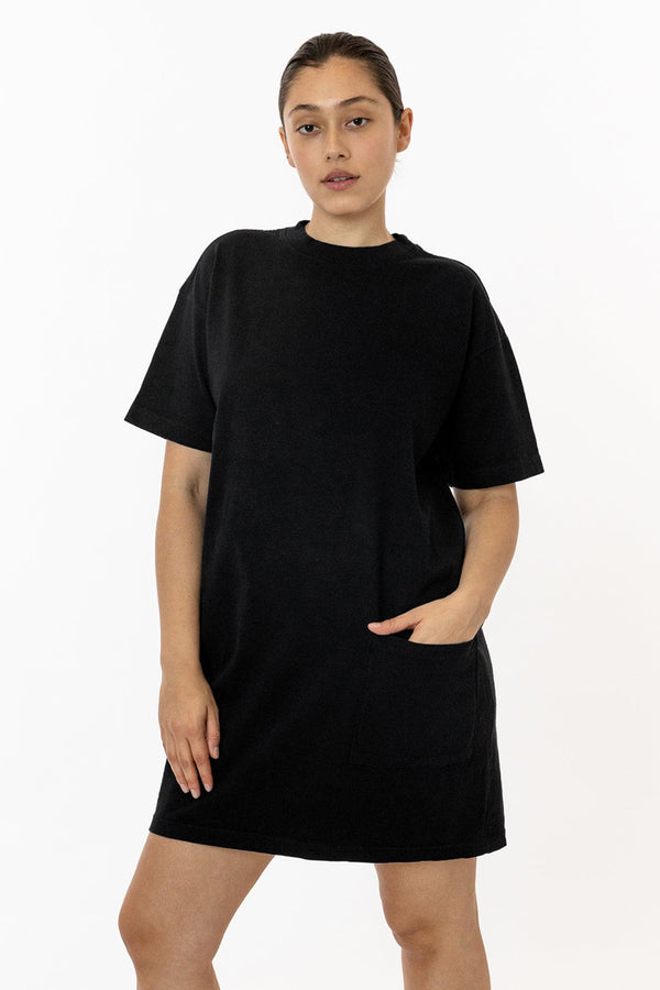 los angeles apparel Garment Dye Oversized T-shirt Dress