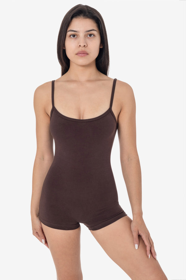 Los Angeles Apparel Garment Dye Spaghetti Scoopback Short Biketard