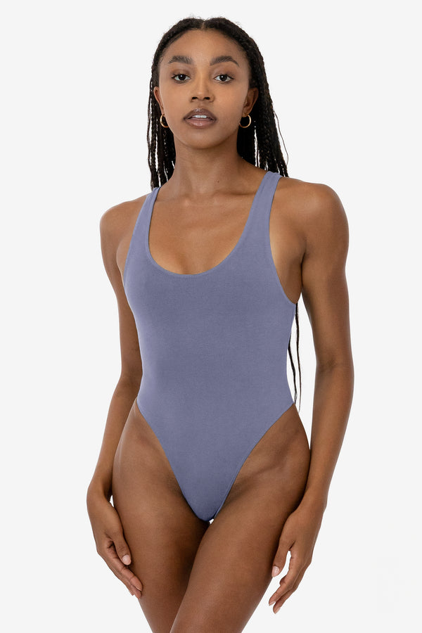 Los Angeles Apparel Garment Dye Tank Thong Bodysuit