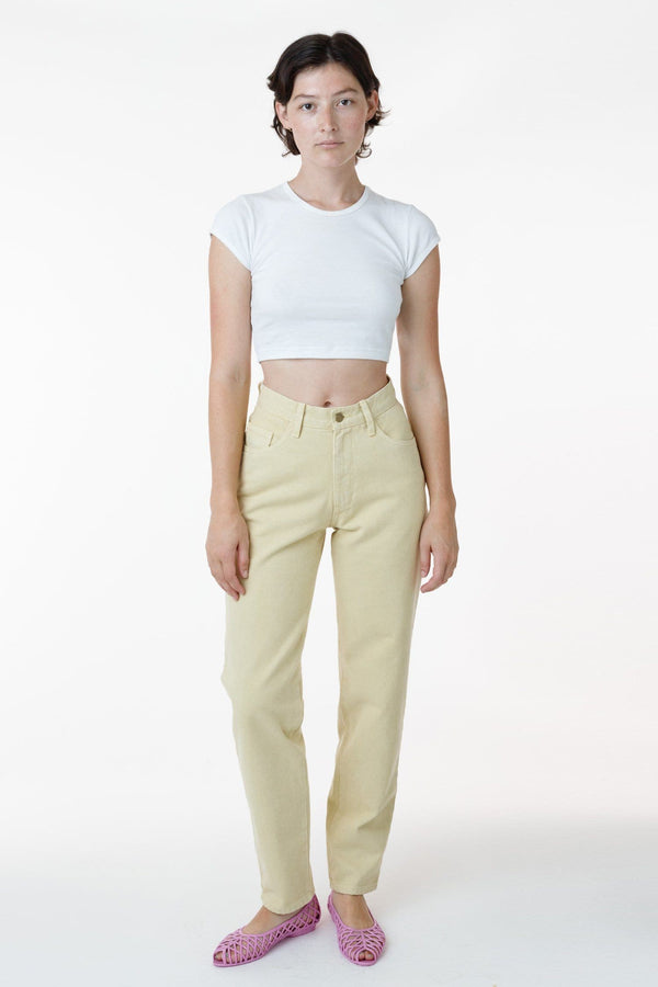 Los Angeles Apparel Garment Dye Women's Relaxed Fit Bull Denim Jean (Limited Edition)