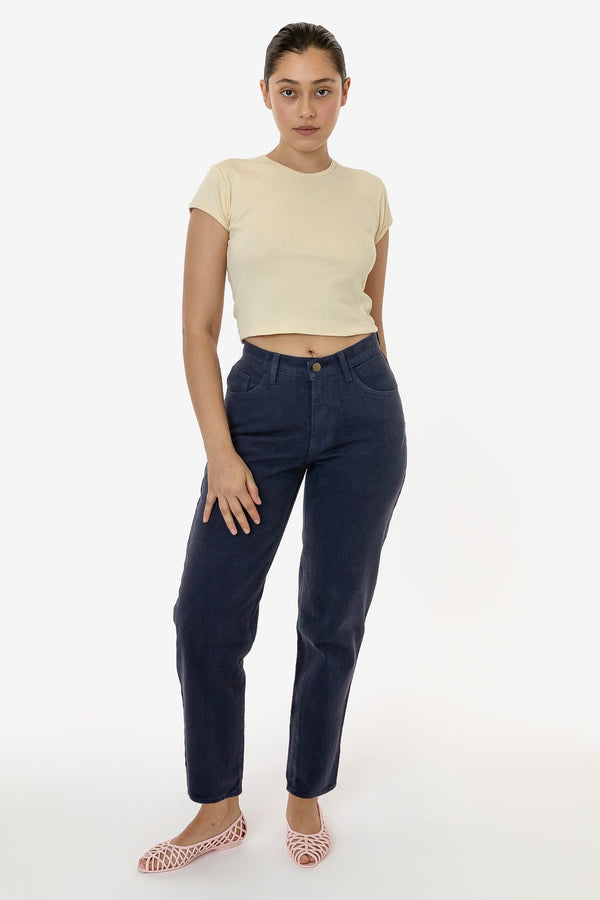 Los Angeles Apparel Garment Dye Women's Relaxed Fit Bull Denim Jean (New Colors)