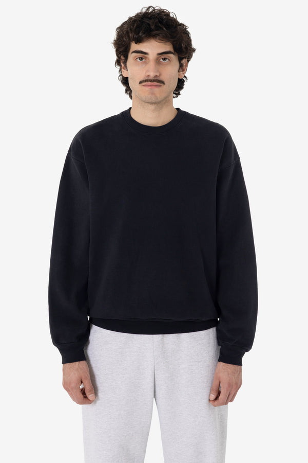 los angeles apparel Heavy Fleece Crewneck Sweatshirt (Garment Dye)