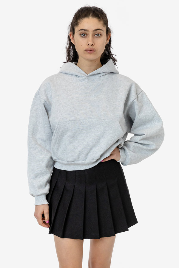 Los Angeles Apparel Heavy Fleece Cropped Hoodie (Piece Dye)