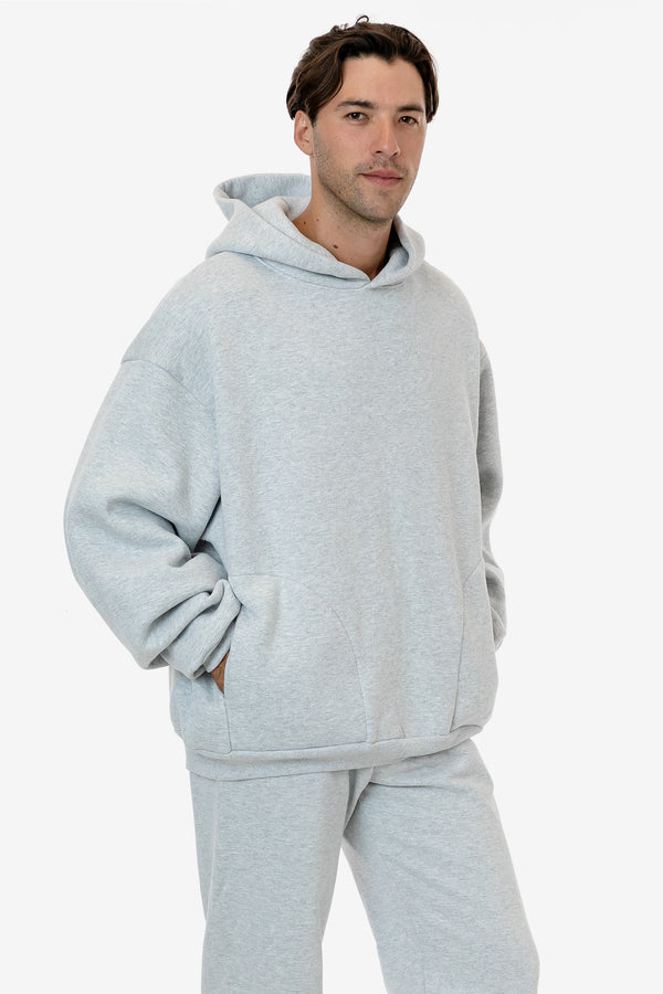 los angeles apparel Heavy Fleece Wide Hoodie (Piece Dye)