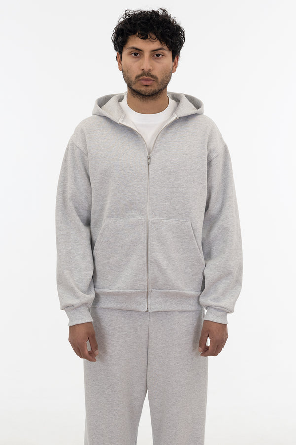 Los Angeles Apparel Heavy Fleece Zip-Up Hoodie (Piece Dye)