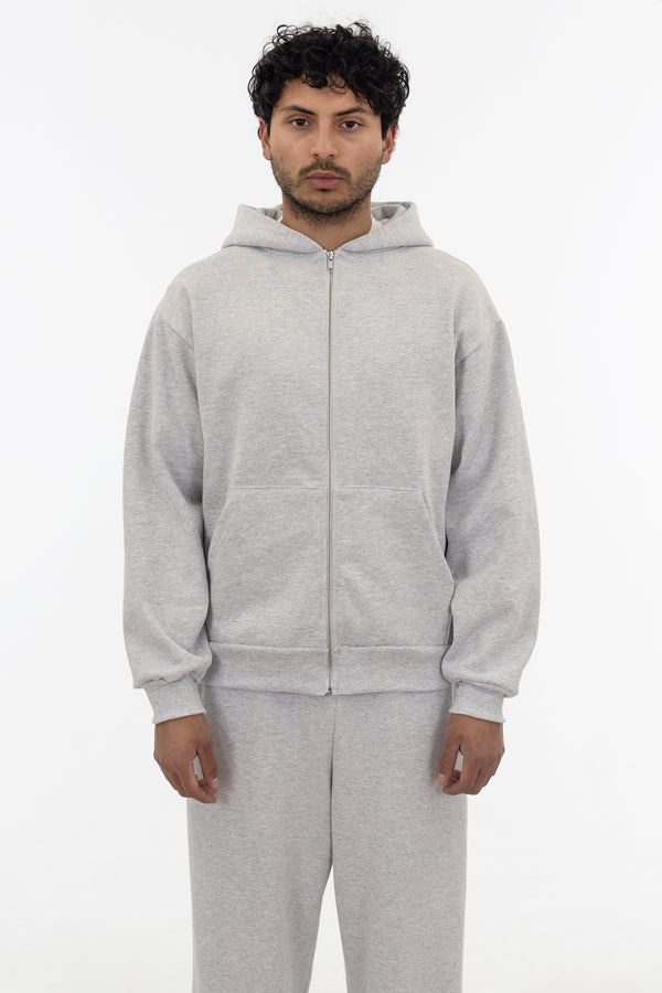 Los Angeles Apparel Heavy Fleece Zip-Up Hoodie (Piece Dye)