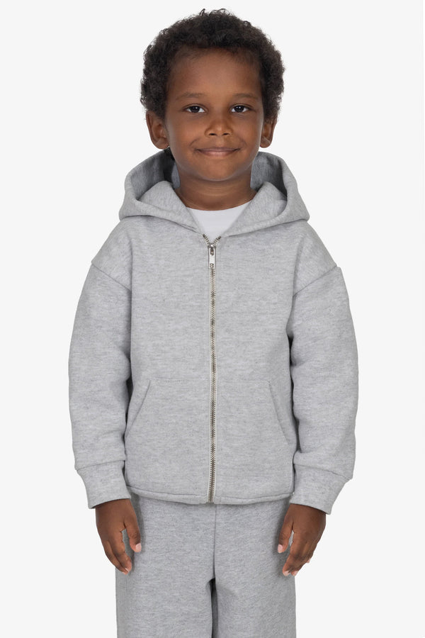 Los Angeles Apparel Kids 14oz Heavy Fleece Zip-Up Hoodie