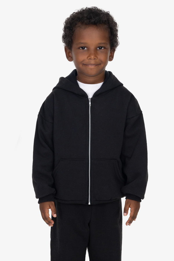 los angeles apparel Kids 14oz Heavy Fleece Zip-Up Hoodie