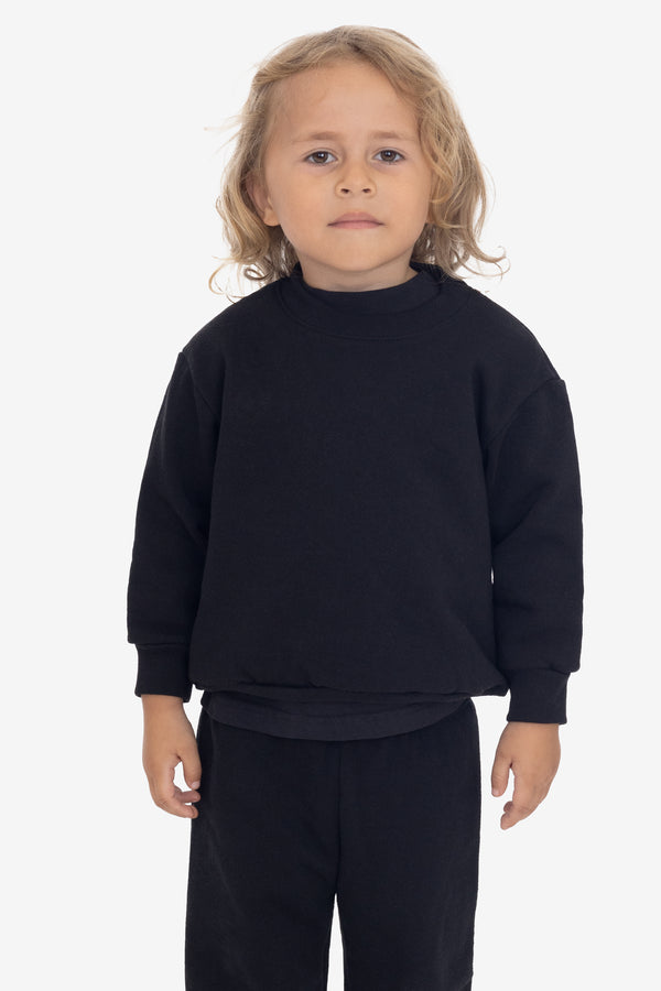 los angeles apparel Kids Heavy Fleece Crewneck Sweatshirt