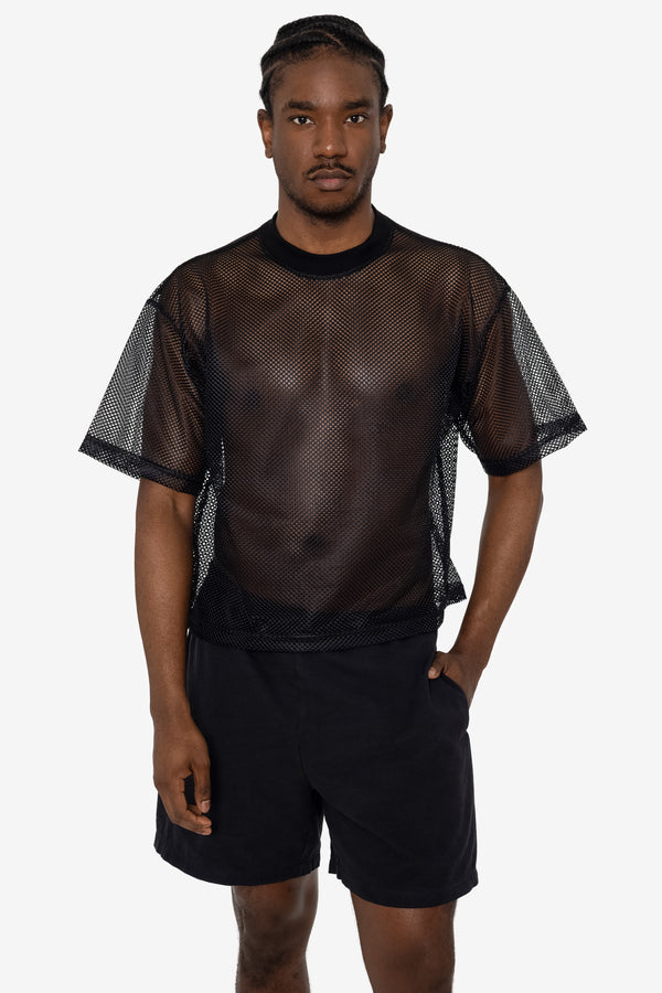 Los Angeles Apparel King Mesh Short Sleeve Crewneck T-Shirt