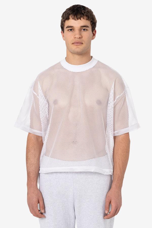 Los Angeles Apparel King Mesh Short Sleeve Crewneck T-Shirt