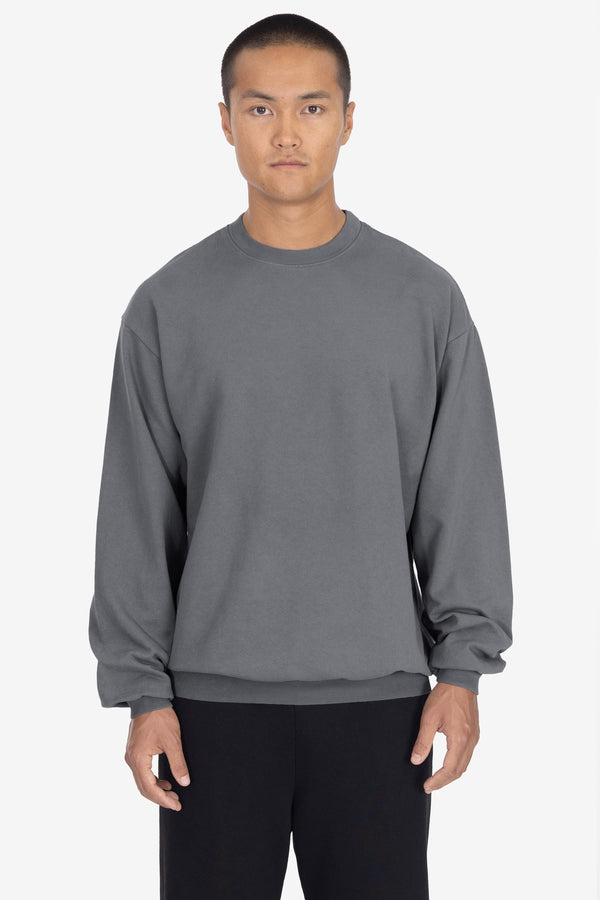 Los Angeles Apparel Long Sleeve Garment Dye French Terry Pullover