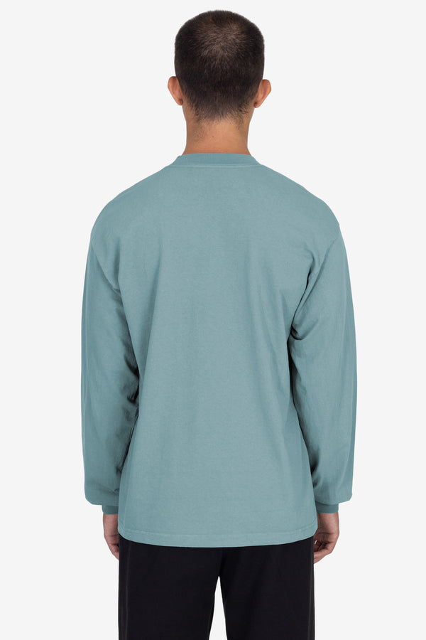 Los Angeles Apparel Long Sleeve Garment Dye Pocket T-Shirt