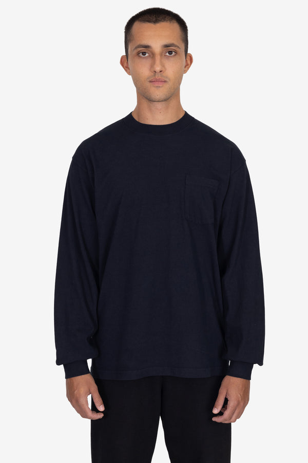 Los Angeles Apparel Long Sleeve Garment Dye Pocket T-Shirt