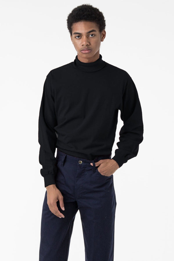 los angeles apparel Long Sleeve Garment Dye Turtleneck