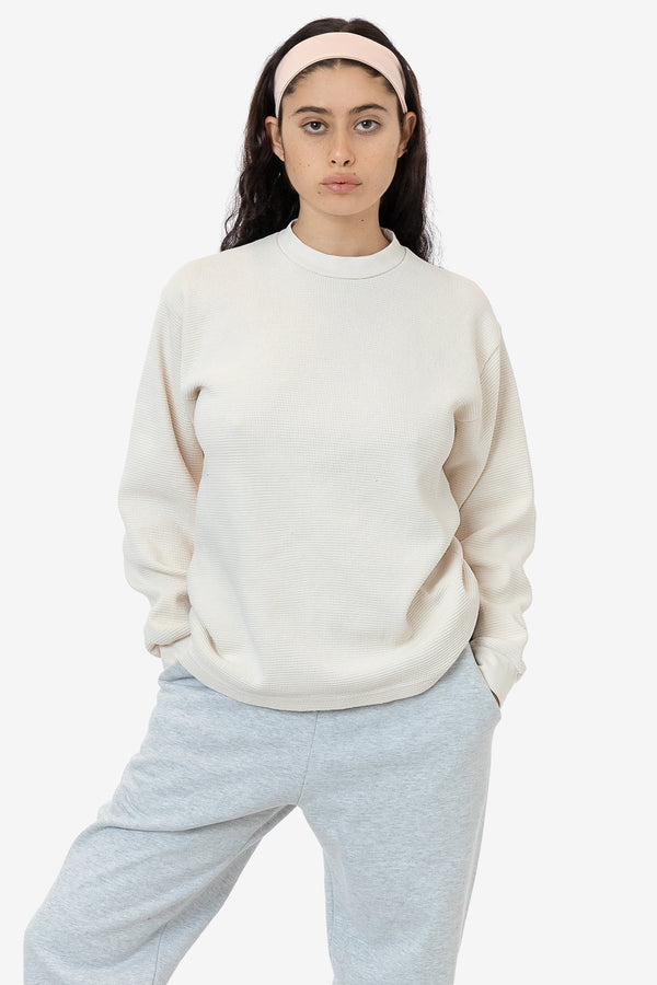 Los Angeles Apparel Long Sleeve Heavy Thermal Crew Neck