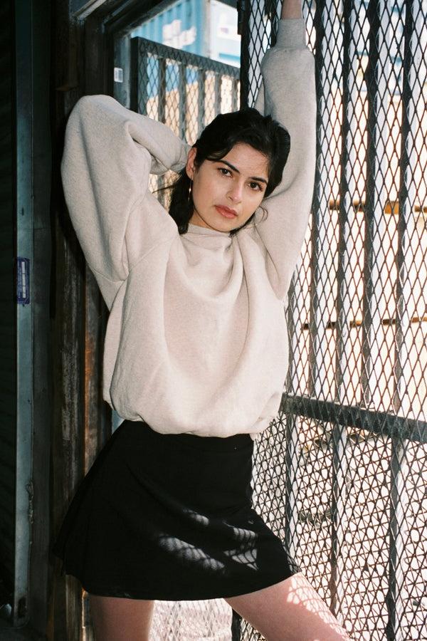 los angeles apparel 12oz. Fleece Wide Crew