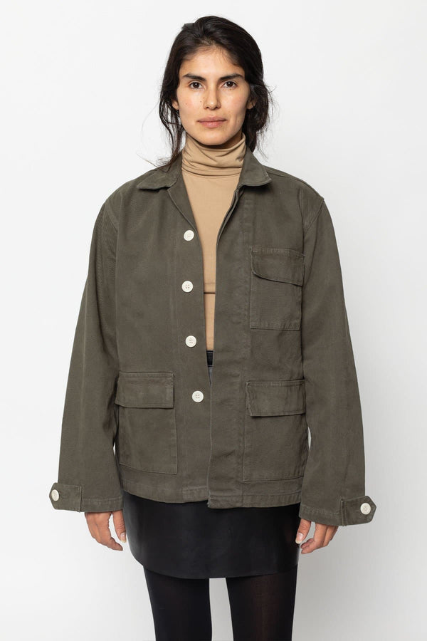 Los Angeles Apparel 13 Oz. Canvas Military Jacket