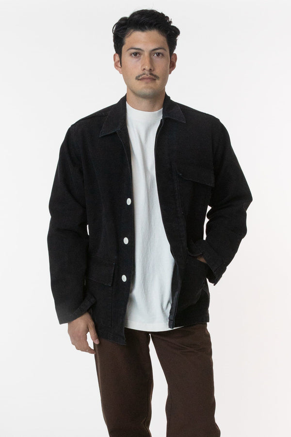los angeles apparel 13 Oz. Canvas Military Jacket