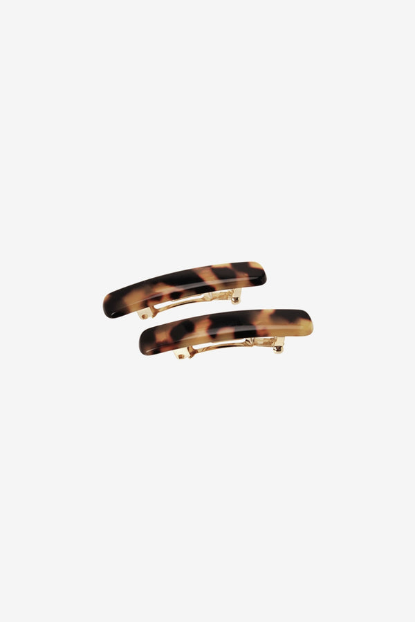 los angeles apparel 2 Mini Rectangle Barrettes